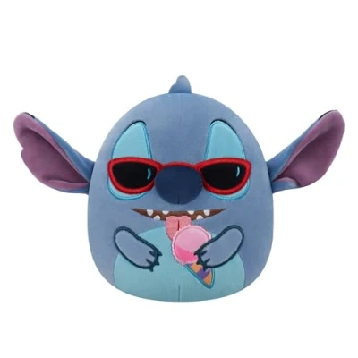 Abbildung von Squishmallows SQDI01086 Stitch mit Eiswaffel 25 cm, offizielles Jazwares Plüsch, superweiches Kuscheltier