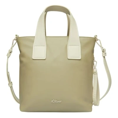 Abbildung von s.Oliver LÄSSIGER Shopper MIT Abnehmbaren Riemen UND Kurztragehenkel Handtasche, Damen, Größe: One Size, Olivgrün