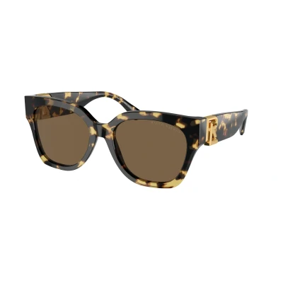 Abbildung von Ralph Lauren Sonnenbrille, Damen, Größe: 55, Spotty havana/brown