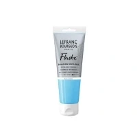 Abbildung von Lefranc Bourgeois 300546 Flashe Acrylfarbe &amp; Vinylfarbe, hochpigmentiert, elastisch, lichtecht, alterungsbeständig, matt, für den Innen Außenbereich, 80ml Tube Lagunenblau