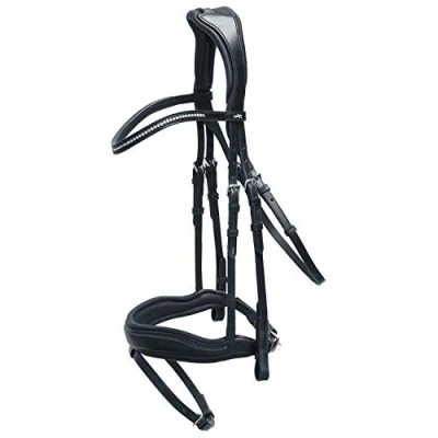 Abbildung von Schockemöhle Trense Premium Concord Schwarz/Silber XFull