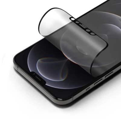 Abbildung von RhinoShield Impact Screen Pro Bildschirmschutz Matt kompatibel mit [iPhone 12/12 Pro] Überlegener Aufprallschutz, Kratzfest, Blaulichtfilter, inkl. Ausrichtungsrahmen