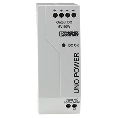 Abbildung von PHOENIX CONTACT UNO PS/1AC/5DC/40W POWER Primär Getaktete, 1 phasig Eingang, 5 V DC / 40 W Ausgang