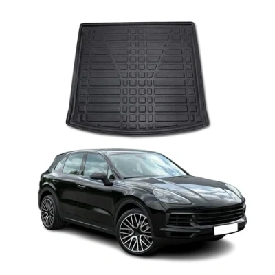 Abbildung von OMAC Kofferraumwanne Laderaumwanne kompatibel mit Porsche Cayenne PO536 2017 2024 Gummi TPE