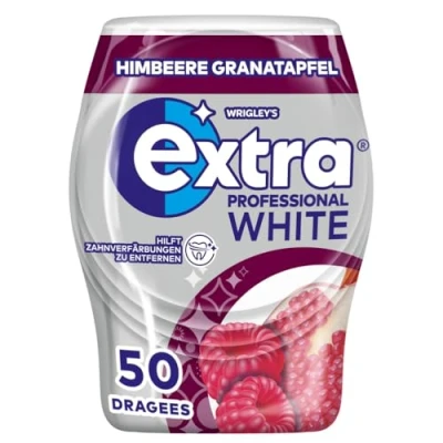 Abbildung von Extra Professional White Kaugummi, Himbeere Granatapfel, 50 Dragees