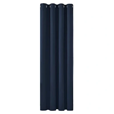 Abbildung von Deconovo Abdunklungsvorhang Lärmschutzvorhang Blickdichte Vorhänge Dicke Thermogardine Kälteschutz warm Hitzeschutz, 160x132 cm(HöhexBreite), Dunkelblau, 1 Stück