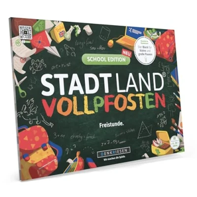 Abbildung von DENKRIESEN Spiel, STADT LAND VOLLPFOSTEN® SCHOOL EDITION ...