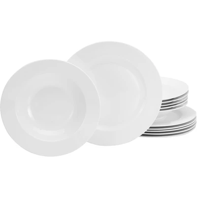 Abbildung von CreaTable Tafelservice &quot;Fleur Roya&quot;, (Set, 12 tlg.), extrem dünn, leicht, lichtdurchlässig