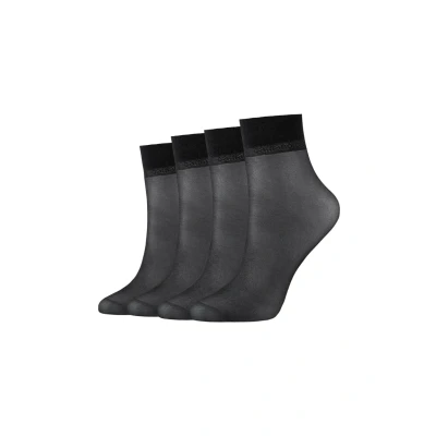 Abbildung von camano 4ER PACK Socken, Damen, Größe: One Size, Black