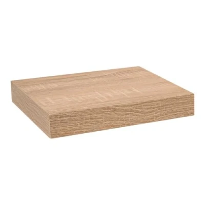 Abbildung von Velano Regalbrett, Wandregal, Regalboden, Schweberegal, Hängeregal, Regalsysteme 1 Stück, 23.5x23.5 cm, Sonoma Eiche Regale für Küche, Badezimmer, Wohnzimmer, Schlafzimmer FS