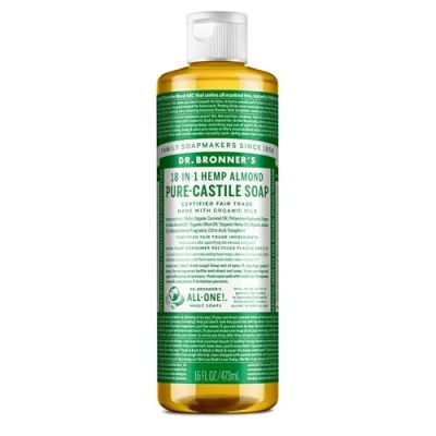 Abbildung von DR BRONNERS Organic Almond Castile Liquid Soap, 473ml