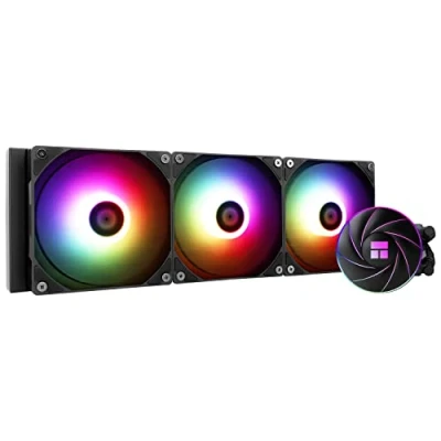 Abbildung von Thermalright AQUA ELITE 360 ARGB CPU Wasserkühler, mit 3 * 120mm PWM Lüftern, 1550RPM Geschwindigkeit, für AMD/AM4/AM5&amp;Intel LGA1150/1151/1200/2011/1700, Computer Aio Kühler (AE360 ARGB)