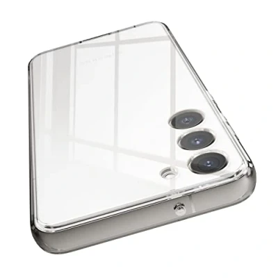 Abbildung von elago Hybride Klarsicht Hülle Kompatibel mit Samsung Galaxy S23 Plus TPU + Polykarbonat Technologie, Präzise Kameraausschnitte, Schutzh stoßfeste Bumper Case (Transparent)