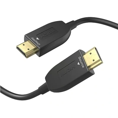 Abbildung von Hama 3m HDMI Kabel Lang Anschluss Optisch Video Kabel, HDMI, (300 cm), AOT Aktiv 8K 4K UHD Full HD TV 3D LED LCD OLED Plasma