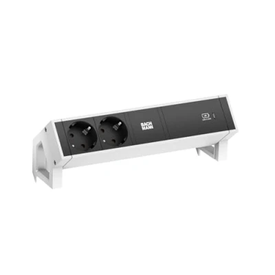 Abbildung von BACHMANN DESK2 2xSchutzkontakt USB C, Charger 60W 0,2m GST18 weiss