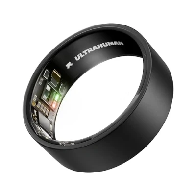 Abbildung von ULTRAHUMAN Ring AIR Kein App Abonnement Smart Size First mit Größenkit Verfolgen Sie Schlaf, Workouts, Herzfrequenz, HRV Bis zu 6 Tage Akkulaufzeit (Größe 9)