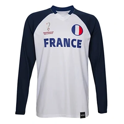 Abbildung von FIFA Jungen Official World Cup 2022 Classic Long Sleeve France T Shirt, White, X Large
