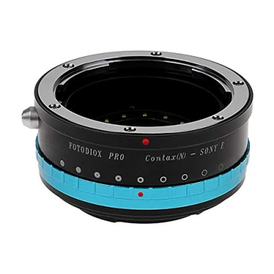 Abbildung von Fotodiox Pro Iris Lens Mount Adapter Compatible with Contax N Lenses on Sony E Cameras