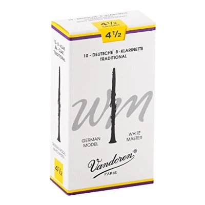 Abbildung von Vandoren CR1645T Bb Clarinet White Master Traditional Reeds Strength 4.5; Box of 10