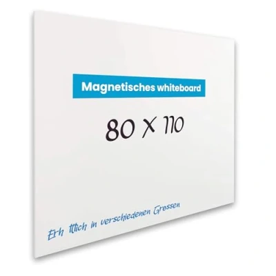 Abbildung von Vivol Whiteboard, magnetisch, rahmenlos Magnettafel ohne Stifteablage Filztafel Wand magnetisch 8 Größen abwischbar (80 x 110, weiß)