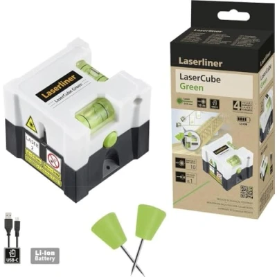Abbildung von Laserliner LaserCube green Linienlaser Reichweite (max.): 10 m