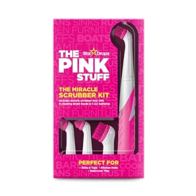 Abbildung von The Pink Stuff Reinigungs Set Miracle Sonic Scrubber Kit, 4 Reinigungsbürstenköpfe, (4 St)