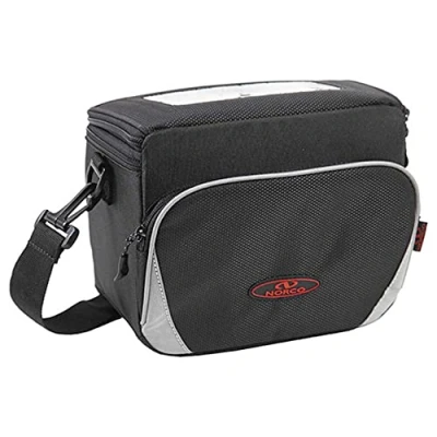 Abbildung von Norco Asista Teile fürs Rad Unisex Erwachsene Dakota Lenkertasche, Schwarz/Grau, 21x17x15cm
