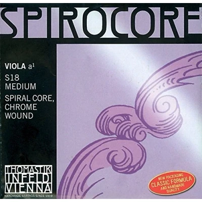 Abbildung von Thomastik Einzelsaite für Viola 4/4 Spirocore A Saite Spiralkern Aluminium umsponnen, stark