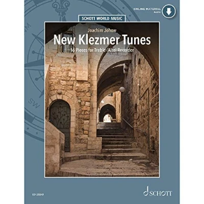 Abbildung von New Klezmer Tunes: 16 Pieces. Altblockflöte (Flöte) und Klavier (Gitarre/Akkordeon). (Schott World Music)