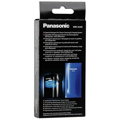 Abbildung von Panasonic WES4L03 803 Reinigungsmittel für ES LS9A, LV9U, LV9Q, LV9N, LV97, LV95 &amp; RT87 Elektrorasierer, 3er Pack
