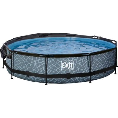 Abbildung von EXIT Pool mit Sonnensegel ø360cm Stone