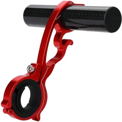 Abbildung von VIFER Fahrrad Lenker Extender, Aluminiumlegierung Erweiterung Extender Halterung Lenkerverlängerung Zubehör (Rot)