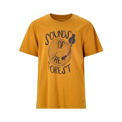 Abbildung von Zigzag Minka Unisex Tshirt print für Kinder, Größe: 110, Buckthorn brown