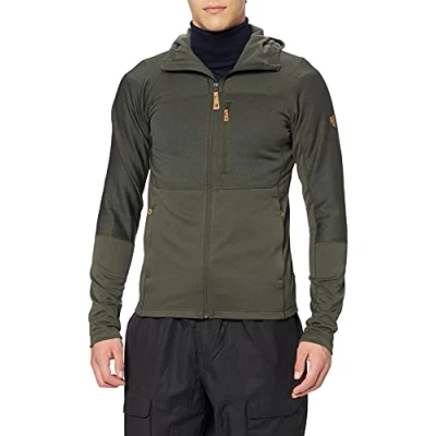 Abbildung von FJALLRAVEN Herren Abisko Trail Fleece M Jacke, Tiefer Wald, S EU