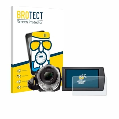 Abbildung von BROTECT Entspiegelungs Schutzglas für Sony FDR AX53 Schutz Folie Panzerfolie Glas Matt [Extrem Kratzfest 9H, Anti Reflex, Fingerprint]