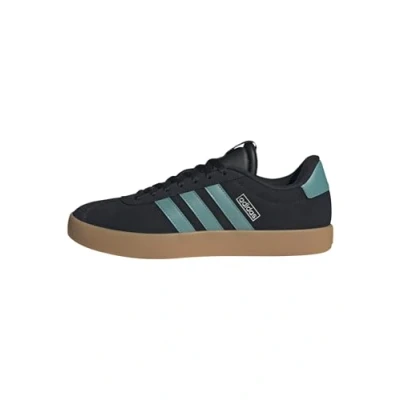 Abbildung von adidas Vl Court 3.0 Shoes Herren Schuhe, Core Black Powder Teal Silver Met, 41 1/3 EU