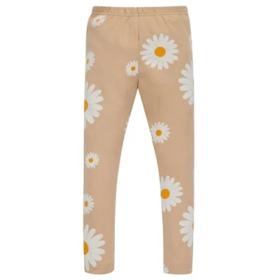 Abbildung von Pinokio Leggins Daisy, 95% Cotton 5% Elastane bejge Blumen, Mädchen 62 122 (62)