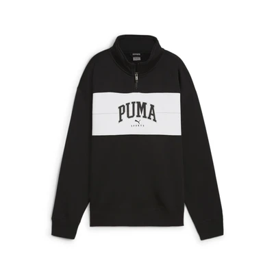 Abbildung von Puma Squad MIT Viertellangem Reissverschluss Sweatshirt, Damen, Größe: XL, Black