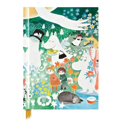 Abbildung von Premium Skizzenbuch: Tove Jansson, Die wundersame Reise ins Mumintal: Unser hochwertiges Blankbook mit festem, künstlerisch geprägtem Einband im Format 28 cm x 21,6