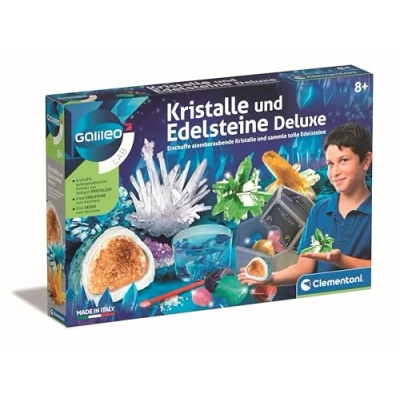 Abbildung von Clementoni® Experimentierkasten Galileo, Kristalle und Edelsteine Deluxe, Made in Europe