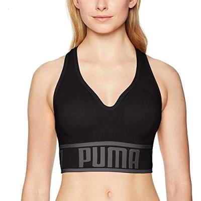 Abbildung von PUMA Damen Seamless Bra Sport BH, Undurchsichtige, Schwarz, X Large