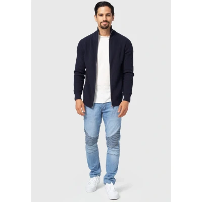 Abbildung von Indicode Jeans Dodson Strickjacke, Herren, Größe: XXL, Navy