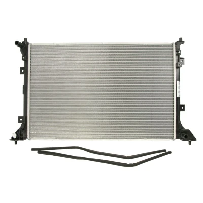 Abbildung von NISSENS 607104 Kühler, Motorkühlung Aluminium 610mm 404mm 16mm mit Dichtungen ohne Ausgleichsbehälter, Rahmen Kühlrippen gelötet KIA: EV6