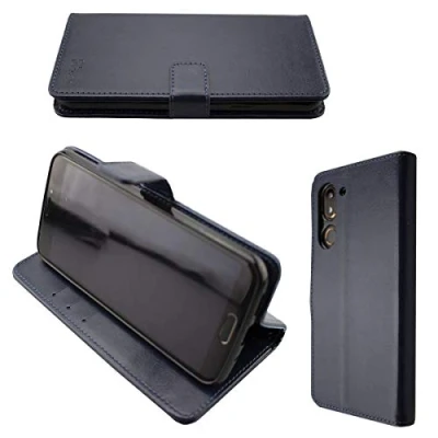 Abbildung von caseroxx Handy Hülle Tasche kompatibel mit Doro 8080/8062 Bookstyle Case Wallet in blau