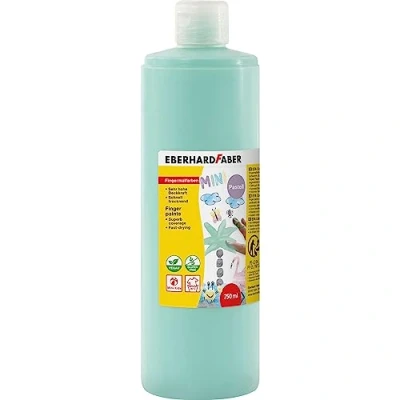 Abbildung von Eberhard Faber 578966 Fingerfarbe EFA Color, pastell mint, 750 ml, schnelltrocknend und auswaschbar