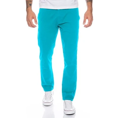 Abbildung von Rock Creek Herren Designer Chino Hose Regular Slim Chinohose RC 390 Hellblau W29 L30