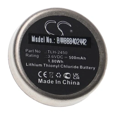 Abbildung von vhbw Akku Ersatz für Testo TLH 2450 Messgerät (500mAh, 3,6V, Li SOCl2)
