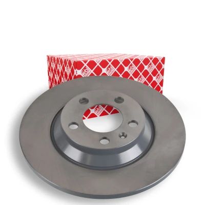 Abbildung von FEBI BILSTEIN 107508 Bremsscheibe Hinterachse 272 10 5 100 voll beschichtet VOLKSWAGEN: Polo VI, AUDI: A1 Sportback