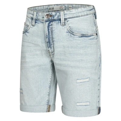 Abbildung von Indicode Jeans CUBA Caden Shorts, Herren, Größe: 3XL, Holes foam blue