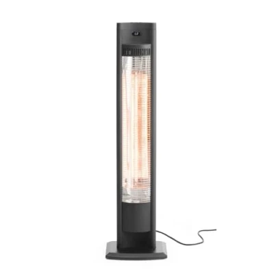 Abbildung von HENDI Infrarot Heizgerät &quot;Tornado&quot;, Heizstrahler, Terrassenheizer, 220 240V, 2000W, 130x90x(H)900mm, Schwarz